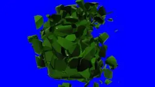 FREE HD Blue Screen 3D ANDROID LOGO EXPLODING