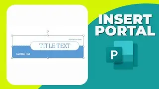 How to insert portal in Microsoft Publisher