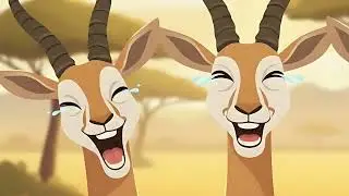 WAKE UP SAVANNAH!!  Marios kids tv fun learning 1- minute short on African Savannah