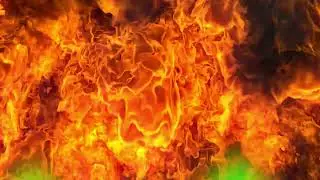 Fire Transition Green Screen