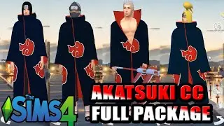 Sims 4 - AKATSUKI CAS (CC link is on the description)