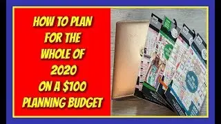 PLANNING ON A BUDGET SERIES | 1 PLANNER & 4 STICKER BOOKS | HOW TO PLAN FOR THE WHOLE YEAR ON $100