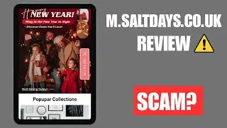 Обзор m.saltdays.co.uk &mdash; Разоблачение мошенничества с поддельным магазином в Великобритании