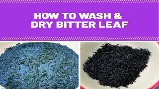 How To Wash Bitter leaf  And preserve Bitter leaf for Future Use (Easy Method)