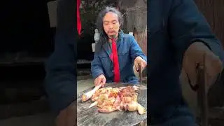 A Korean chef making delicious​ big hen with super chili #cooking#mukbang#foodshort #part2