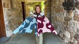 Organic Pattern Soft Knit Pullover