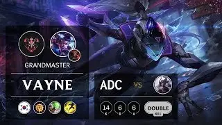 Vayne ADC vs Syndra - KR Grandmaster Patch 9.21