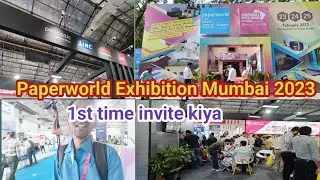 Linc Paperworld Exhibition Mumbai 2023 | Linc company ne invite kiya | Manish Indian Vlogger