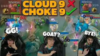 C9 MIELOW DOING GOAT THINGS AT MSC 2024 GROUPS | FALCON ESPORTS vs CLOUD 9 🤯 #mlbbnextcreator