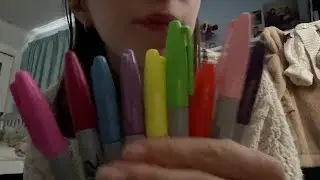 asmr with markers to help you sleep (2 minutes)