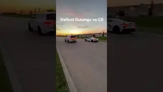 Hellcat Durango vs C8 Corvette #hellcat #durango #srt #c8 #dodge #chevrolet