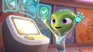 Entre Nosotros, El Extraterrestre Travieso Perdi&oacute; el Bot&oacute;n 👽 | Canciones Infantiles Rimas para Ni&ntilde;os