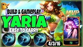 YARIA HONOR OF KINGS GLOBAL TOP 1 BUILD SUPPORT -  RANK GRANDMASTER EPIC