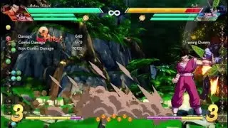 DBFZ A.Gohan - Corner 5H leg loop (Cell/k.Buu) reminder