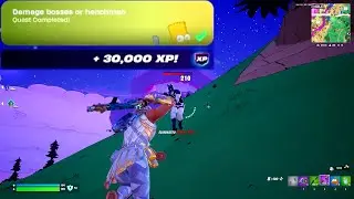 Damage bosses or henchman Fortnite