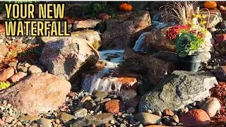 Creating a Beautiful small Pondless Waterfall 💦