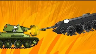 Т-34 ПРОТИВ Е10! Мультики про танки. 