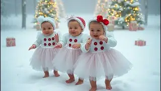 Christmas celebrations by babies #christmas #Ai #babiesdance #celebration  #dance #toddlers #kids