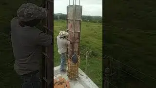 Fast column box fitting desi technique #technology #construction #civilengineering #shorts #civil