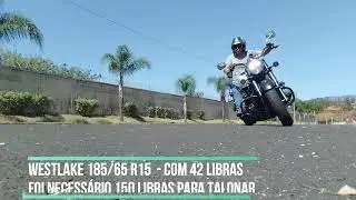 Pneu de carro em moto, darkside na vulcan 900
