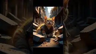 December 2, 2025Cat Walks Through Ruined City 😿 | Post-Disaster Survival Story