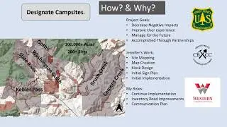 United States Forest Service Designated Camping for the Crested Butte Valley