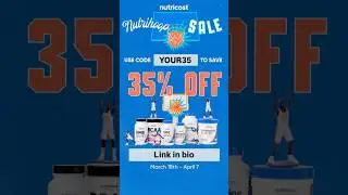 HUGE SALE with Nutricost! 35% off! Use YOUR35 to redeem! #sale #supplements #fyp