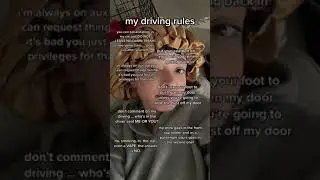 MY DRIVING RULES *they actually make sense* | aliyah simone #shorts