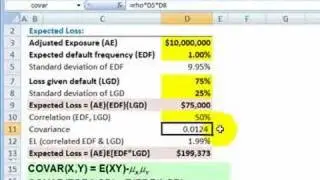 FRM: Expected loss (EL) on credit asset if PD, LGD are correlated