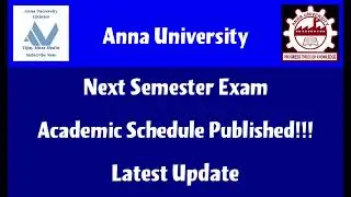 Anna University Semester Academic Schedule Published Latest News Tamil Vijay Mass Media