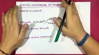 Función generadora de momentos. Fórmulas y ejemplos