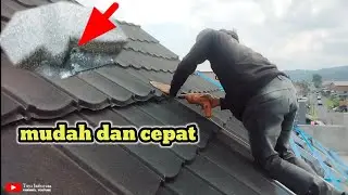 CARA MEMASANG GENTENG METAL PASIR YANG BENAR