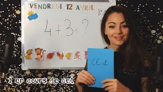 ASMR FRANCAIS POUR ENFANT ♡ MAITRESSE D'ÉCOLE - 1 ER COURS ♡