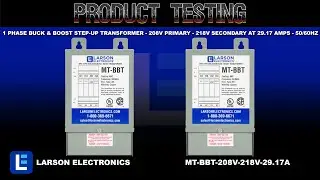 1 Phase Buck & Boost Step-Up Transformer - 208V Primary - 218V Secondary at 29.17 Amps - 50/60Hz