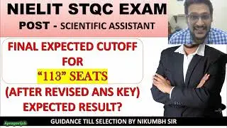 NIELIT STQC STA EXPETED CUTOFF 2025 | NIELIT STQC STA RESULT