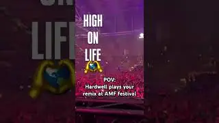 When Hardwell plays your remix at AMF Festival #edm #ade #rave
