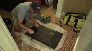How to Install TV Tight to Wall No Clearance...Part 1