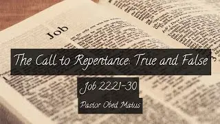 October 11, 2025 Worship Service Livestream — The Call to Repentance
