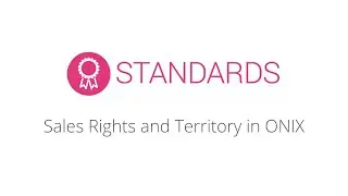 Sales Rights and Territory in ONIX