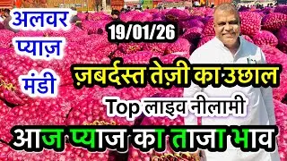 अलवर प्याज़ मंडी भाव आज का, Alwar Pyaj Mandi Bhav Today Onion Aaj Ka Rate Live Pappu Pradhan #onion 