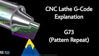 CNC Lathe G-Code Explanation #10 || G73 (Pattern Repeat)