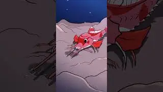 Длинноносый бронированный морской робин 🛡️🐟 #анимация #оригинал #мультфильм