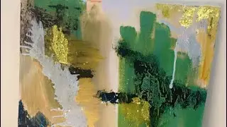 Abstraction 2 : Abstract Art Painting on Old Canvas ✨ | Bold Colors & Elegant Finish