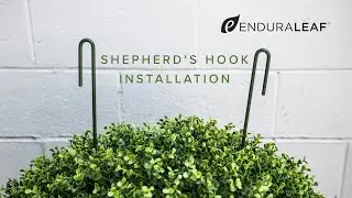 Shepherd's Hook for installing Enduraleaf Boxwood Balls and Hedges