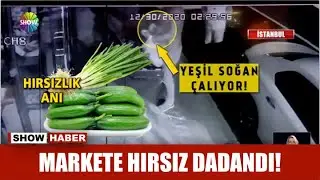 Markete hırsız dadandı!