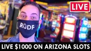 🔴 LIVE IN THE CASINO! 🎰 $1000 on Arizona Slots at Gila River Vee Quiva 🤑