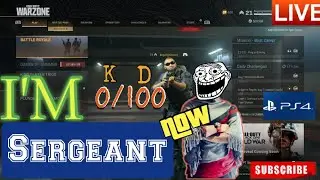 COD Warzone | I'm the New Sergeant with Zero kill | Noobies player on earth.