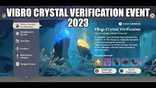Vibro Crystal Verification Event 2023 | Genshin Impact