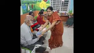 Clothes for Happy Care Old age home in Guntur