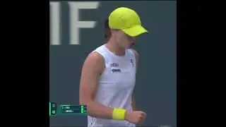WILD CARD ALEXANDRA EALA,UPSET NO. 2 SEED IGA SWIATEK IN THE MIAMI OPEN QUARTERFINAL. #highlight